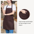 2 PCS 0058 Cafe Nail Shop Waterproof Apron Polyester Material Home Work Apron(Red Wine)