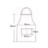 2 PCS 0058 Cafe Nail Shop Waterproof Apron Polyester Material Home Work Apron(Red Wine)