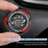 Car Motorcycle One-button Start Button Ignition Switch Rotating Protective Cover(Silver)