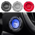 Car Motorcycle One-button Start Button Ignition Switch Rotating Protective Cover(Black)