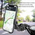 Anti-shake Automatic Locking Motorcycle Navigation Mobile Phone Holder, Random Color Delivery(P1 Rearview Mirror)