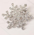 Fashion Water Drill Christmas Snowflake Brooch(Silver)