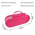For Dyson HD03/HD08/HD15 Hair Dryer Storage Box EVA Hard Shell Bag(Rose Red)