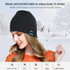 Bluetooth 5.0 Wireless Call Music Warm Knitted Hat (Grey White)