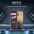 W23 Elder Phone, 2.2 inch, 800mAh Battery, 21 Keys, Support Bluetooth, FM, MP3, GSM, Triple SIM (Gold)