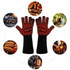 1pair High Temperature Resistant Silicone BBQ Gloves  Anti-Scalding Gloves(BBQ Blue)