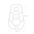 Baby Stroller Seat Cushion Safety Seat Protector Cushion, Color: Black