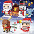 10089C Christmas Elk Christmas Theme Building Blocks Small Particles Puzzle Toy