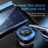 C41 Star Light Car Charger ABS Adapter FM Transmitter Bluetooth Hands-free Call MP3 Music Player