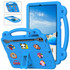 For Samsung Galaxy Tab S7+ / T970/T975/T976 Handle Kickstand Children EVA Shockproof Tablet Case(Sky Blue)