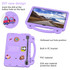 For Samsung Galaxy Tab S7+ / T970/T975/T976 Handle Kickstand Children EVA Shockproof Tablet Case(Light Purple)