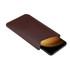 For 6.2-6.5 inch Simple Open Clutch Bag Universal Nappa Pattern Leather Phone Case(Coffee)