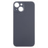 For iPhone 15 Easy Replacement Big Camera Hole Glass Back Battery Cover(Black)