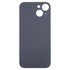 For iPhone 15 Easy Replacement Big Camera Hole Glass Back Battery Cover(Black)