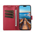 For Xiaomi Poco X4 Pro 5G PU Genuine Leather Texture Embossed Line Phone Case(Red)