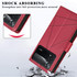For Xiaomi Poco X4 Pro 5G PU Genuine Leather Texture Embossed Line Phone Case(Red)