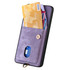 For Xiaomi Redmi Note 13 Pro+ Retro Card Wallet Fold Leather Phone Case with Strap(Purple)
