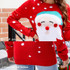 Women Santa Pullover Sweater Alphabet Embroidered Knit Sweater, Size: XXL(Red)