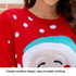 Women Santa Pullover Sweater Alphabet Embroidered Knit Sweater, Size: XXL(Red)