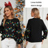Women Christmas Sweater Sweet Loose Pullover Knit Sweater, Size: XL(Black)