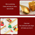 2pcs /Pack Christmas Mixing Spoon Fruit Fork With Pendant Flatware, Style: Fubuku (Blue Box)