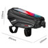 WILD MAN X1 1L EVA Hard Shell Bicycle Phone Touch Screen Handlebar Bag Waterproof Cycling Bag(Black)