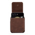 Skin Feel Leather Texture Waist Hanging Phone Case(Coffee)