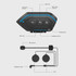 X6 Helmet Bluetooth Headset Wireless Waterproof Moto Handsfree Stereo Headphone(Soft Line Wheat)