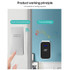 C302B One to One Home Wireless Doorbell Temperature Digital Display Remote Control Elderly Pager, UK Plug(White)