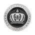 Car Diamond Crown Aluminum Alloy Personalized Decorative Stickers, Large Size:6.5x0.85cm (Silver)