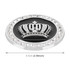 Car Diamond Crown Aluminum Alloy Personalized Decorative Stickers, Large Size:6.5x0.85cm (Silver)