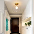 Simple Modern Aisle Copper Lamp with 5W Three-color Light( Ceiling Type)