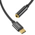 Baseus L54 Type-C Male to 3.5mm Female Adapter with Cable(Black)