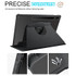 For Samsung Galaxy Tab S8+ X800 Acrylic 360 Degree Rotation Holder Tablet Leather Case(Black)