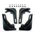 For Tesla Model Y Car Punch-Free Front And Rear Wheel Soft Rubber Mudguards, Style: Carbon Fiber