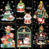 30x45cm Christmas Static Wall Stickers Glass Window Christmas Decoration Poster, Style: SDJ2317