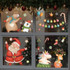 Christmas Window Decoration Poster Santa Claus Elk Snowflake Glass Wall Stickers, Style: SD-2204 30x45cm