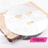 100pcs/pack Beauty Salon Plastic Disposable Face Mask Transparent Cling Film(White)