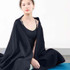Yoga Blanket Upside Down Aid Sweat Absorbent Non-Slip Meditation Blanket(Black)