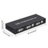 4K DVI USB KVM Switch DVI 2 In 1 Out Adapter Two Computer Shared Switcher Hub(Black)