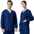 Women Scrub Pet Dental Work Clothes Long-sleeved Top + Pants Set, Size: XL(Peacock Blue)