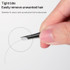 2pcs / Set A011 Bevel Flat Stainless Steel Eyebrow Clip Non-slip Eyebrow Clip