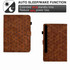 For Samsung Galaxy Tab S7 / S8 Rhombus TPU Smart Leather Tablet Case(Brown)