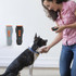 LED Flashing Light Handheld Ultrasonic Bark Arrester Frequency Conversion Dog Training Device(Black+Orange)