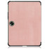 For OnePlus Pad Go / OPPO Pad Air Custer Solid Color 3-fold Holder Smart Leather Tablet Case(Rose Gold)