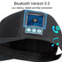 Bluetooth 5.0 Binaural Stereo Wireless Music Calling Cap Outdoor Sports Baseball Hat(Gray)