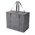 41x26x33cm Non-Woven Bento Aluminum Foil Thermal Bag Takeaway Lunch Bag With Bottom Plate(Gray)