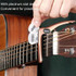 Galux GC501A Acoustic Guitar Pitch Clip Folk Ukulele Metal Clip With Storage Bag, Color: Dark Wood Pattern