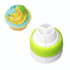 Nozzles Tips Cream Bag Tricolor Converter Cake Decorating Tools(Green)