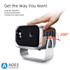 A003 150 Lumens 1280x720P 360 Degree Rotating LED Mini Android Projector, Specification:US Plug